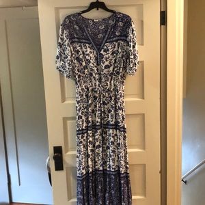 GAP Short-Sleeve Maxi Dress
